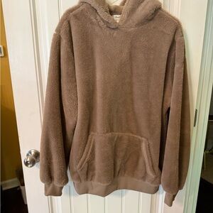 Cozy Tan Fleece Hoodie